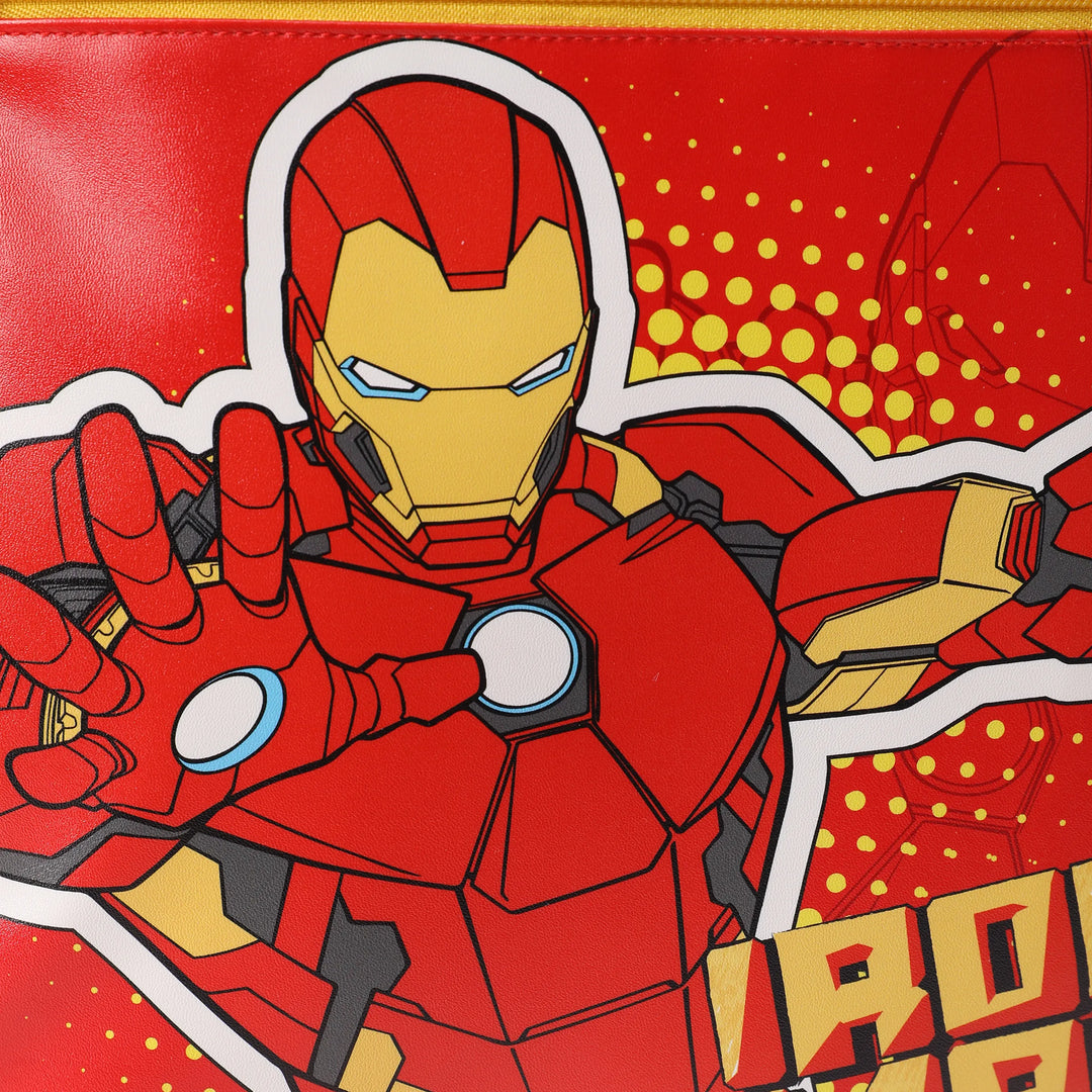 PatPat Marvel Iron Man Kids Backpack for Daycare and Kindergarten, Roomy Toddler Daypack with Comfortable Padded Shoulder Straps Red