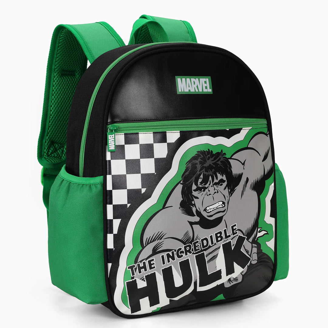 PatPat Marvel Hulk Kids Backpack for Daycare and Kindergarten, Roomy Toddler Daypack with Comfortable Padded Shoulder Straps Green