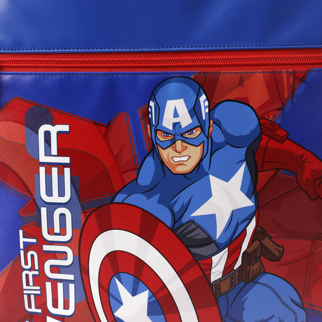 PatPat Marvel Captain America Kids Backpack for Daycare and Kindergarten, Roomy Toddler Daypack with Comfortable Padded Straps Blue