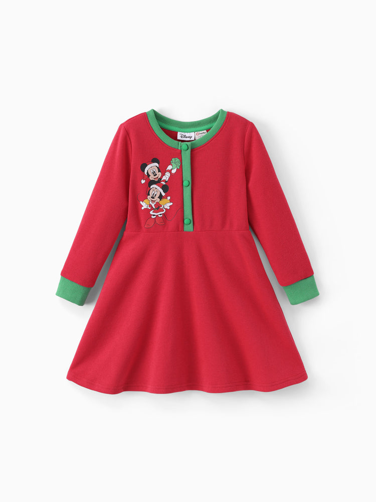Disney Mickey & Friends Christmas Dress Red