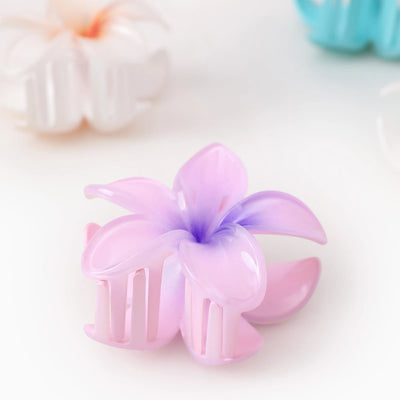 6-Pack Colorful Flower Hair Claw Clips