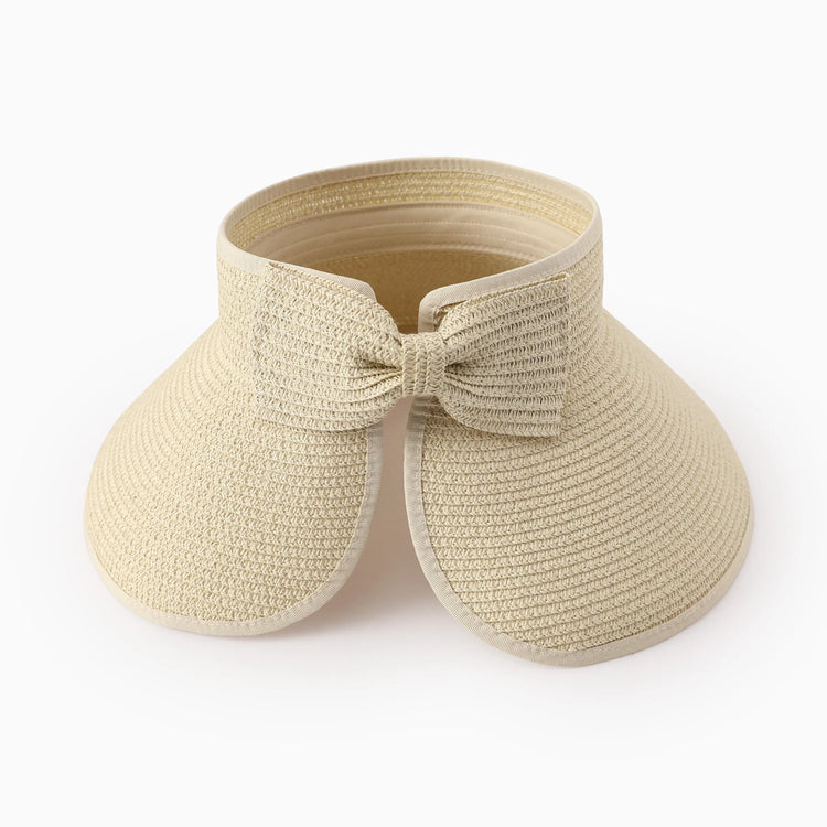 Family Matching Wide Brim Foldable Straw Sun Hats for Beach & Travel