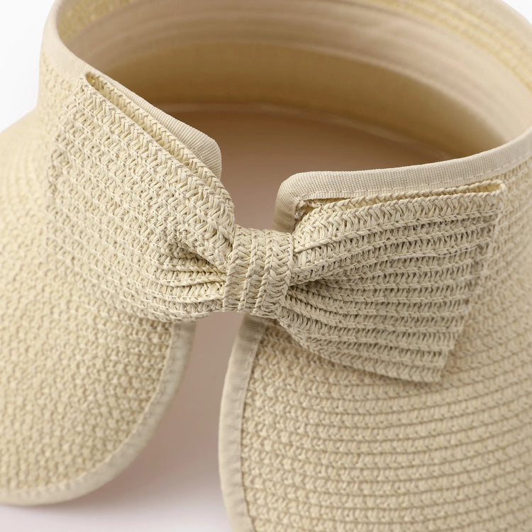 Family Matching Wide Brim Foldable Straw Sun Hats for Beach & Travel