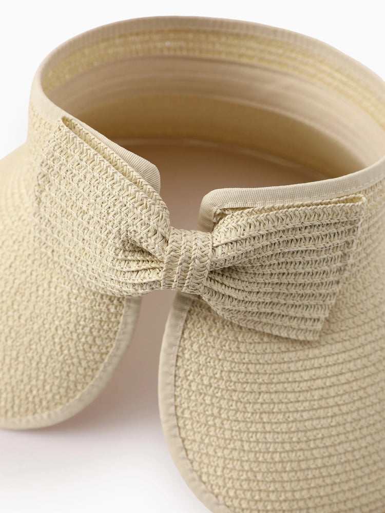 Family Matching Wide Brim Foldable Straw Sun Hats for Beach & Travel