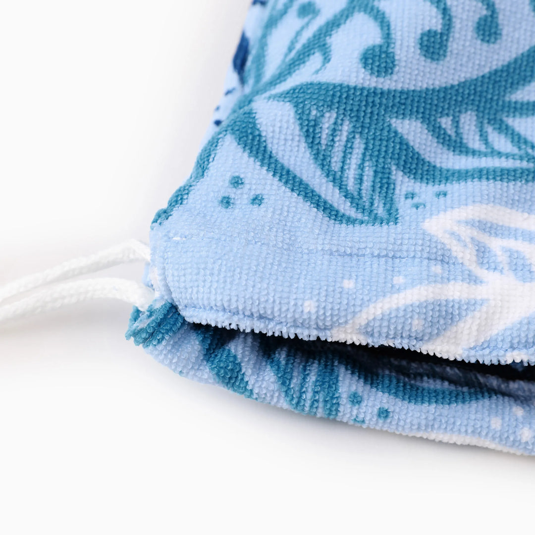 2-In-1 Beach Towel Integrated Package Light Blue