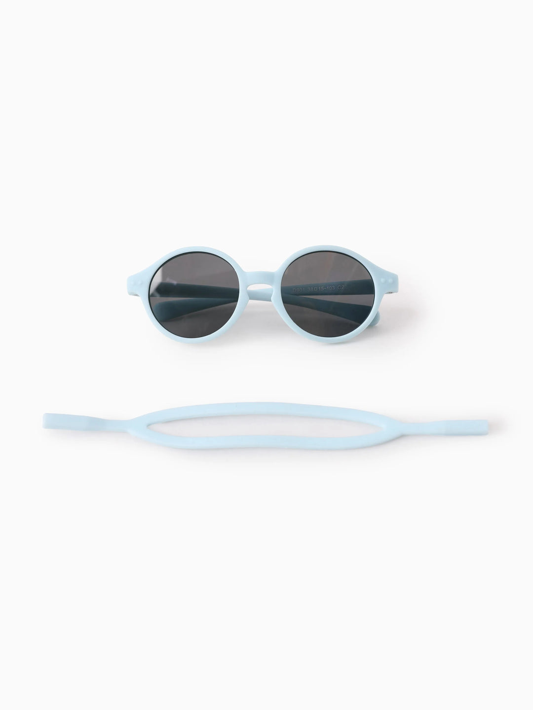 Polarized Round Baby Sunglasses Silicone Blue
