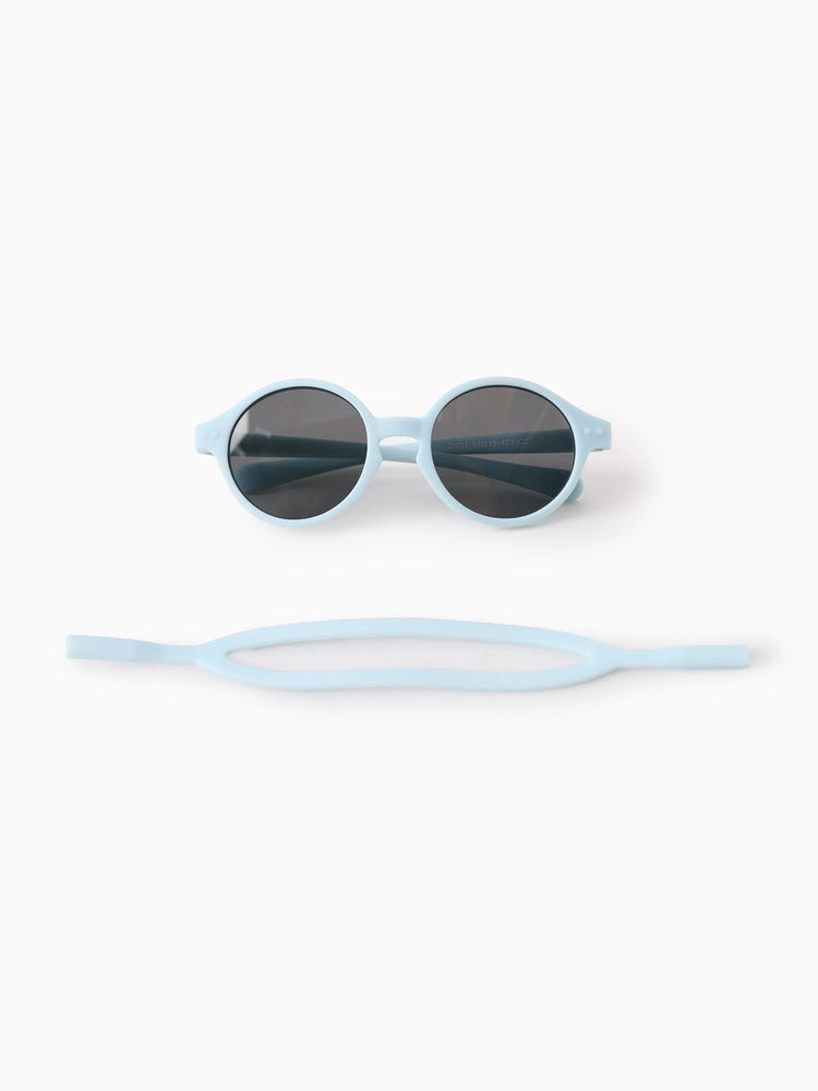 Polarized Round Baby Sunglasses Silicone Blue