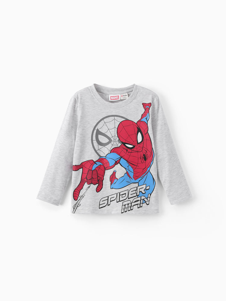 Marvel Spider-Man Long-Sleeve Two-Piece Set Gray and Red