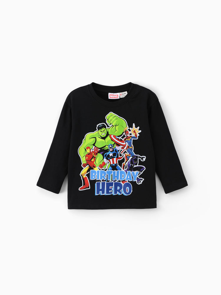 Marvel Boys' Long-Sleeve T-Shirts Black