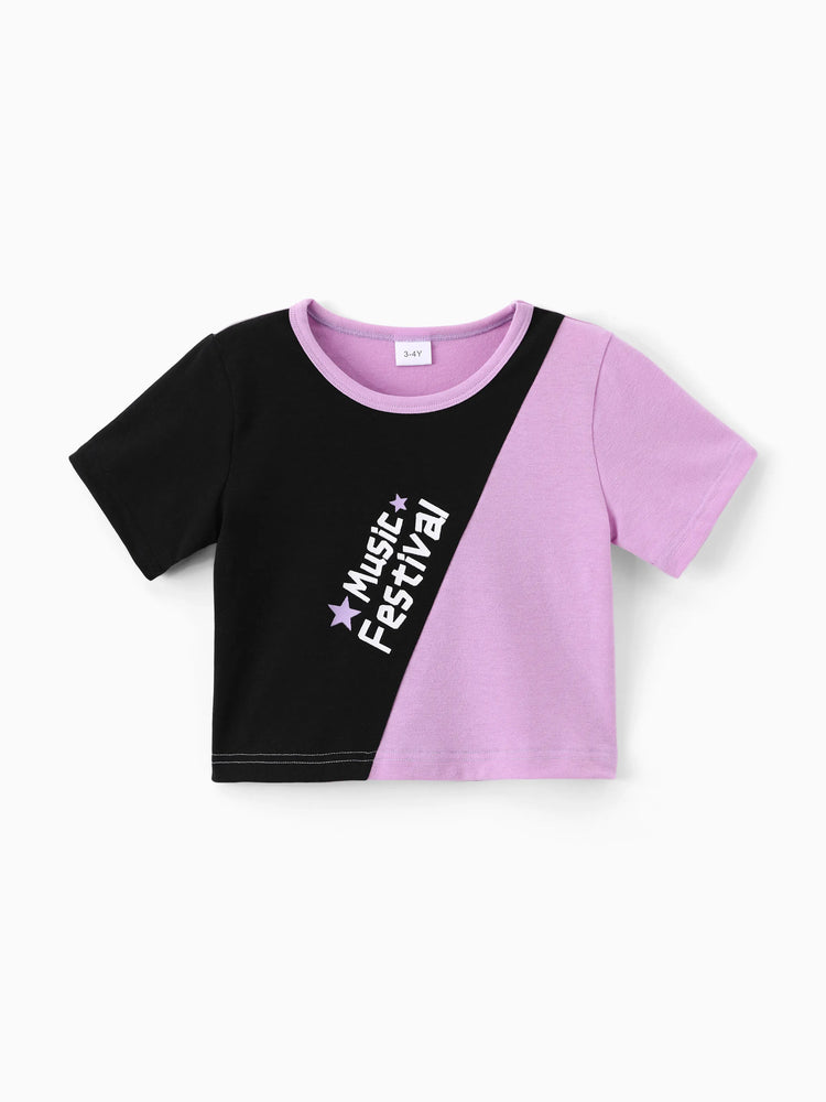 NEON Pop Toddler Girl Skort Set Purple