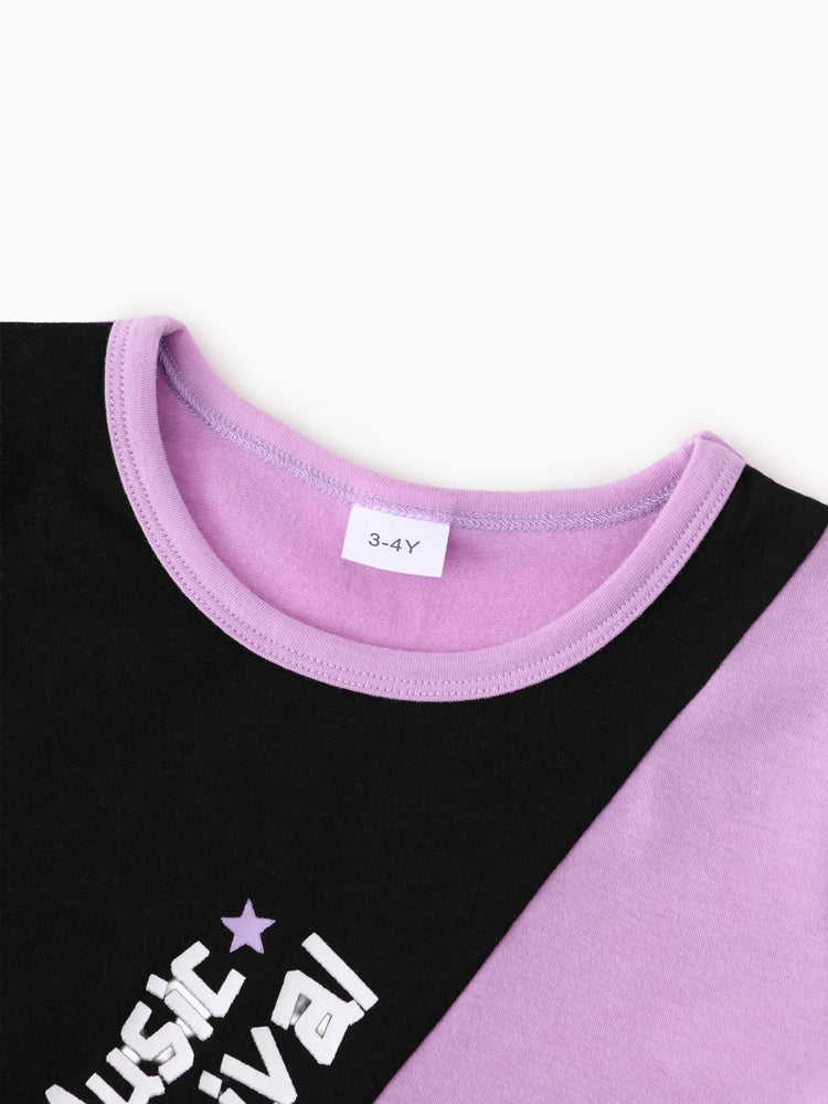 NEON Pop Toddler Girl Skort Set Purple