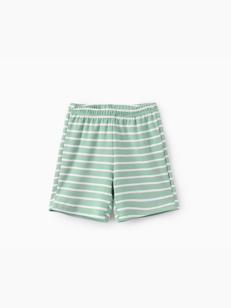 Ocean Vibes Toddler Boy Tropical Fish Top & Shorts Set Light Green