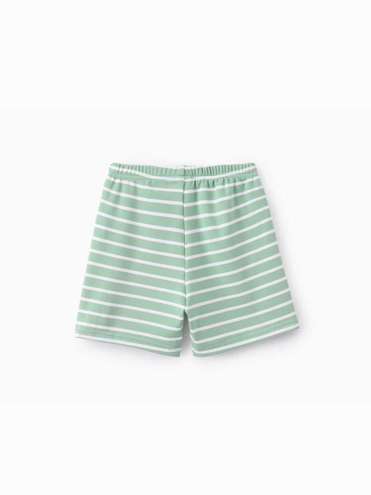 Ocean Vibes Toddler Boy Tropical Fish Top & Shorts Set Light Green