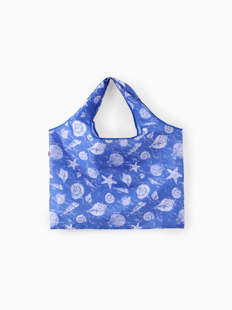 Foldable Waterproof Oxford Tote Bag Blue