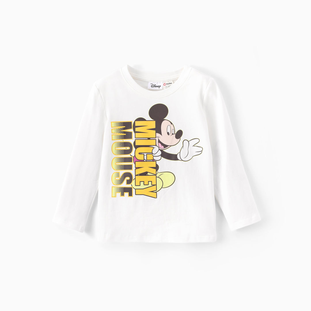 Disney Mickey & Friends Long-Sleeve T-Shirts White