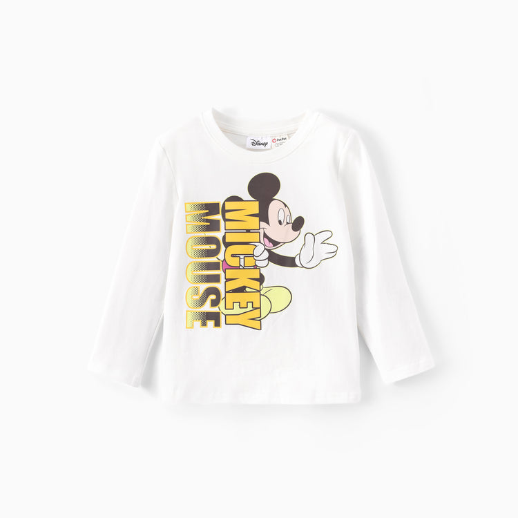 Disney Mickey & Friends Long-Sleeve T-Shirts White