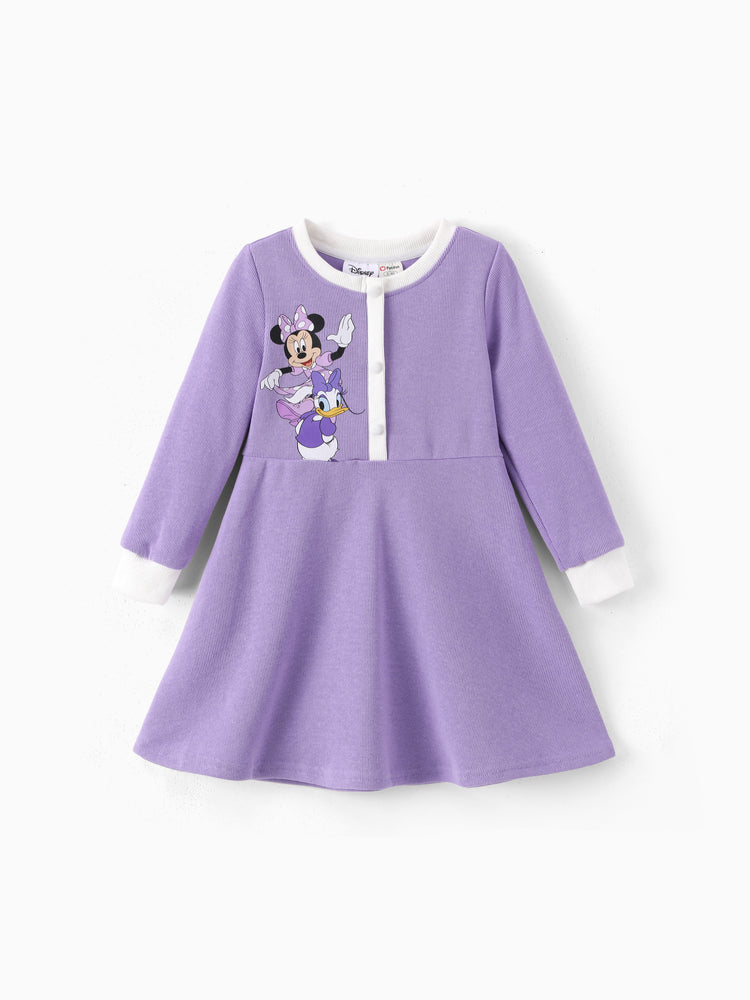 Disney Mickey & Friends Christmas Dress Purple