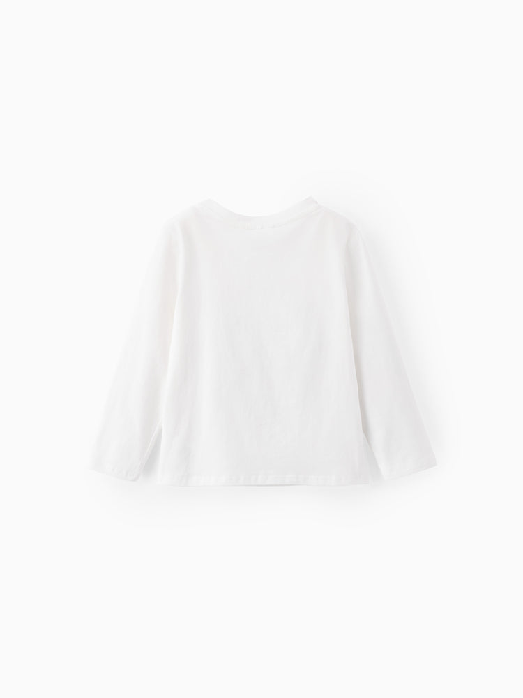 Disney Princess Girls' Long-Sleeve Two-Piece Set White