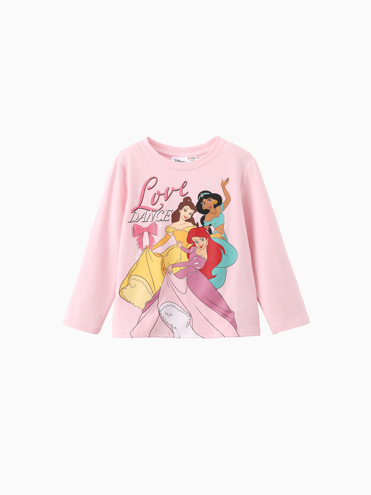 Disney Princess Girls' Long-Sleeve Two-Piece Set White