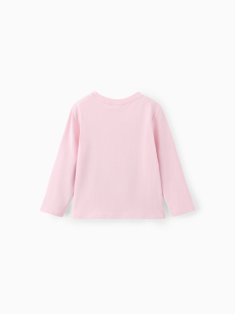 Disney Princess Girls' Long-Sleeve Two-Piece Set White