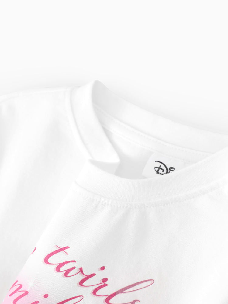 Disney Princess Girls' Long-Sleeve Two-Piece Set White