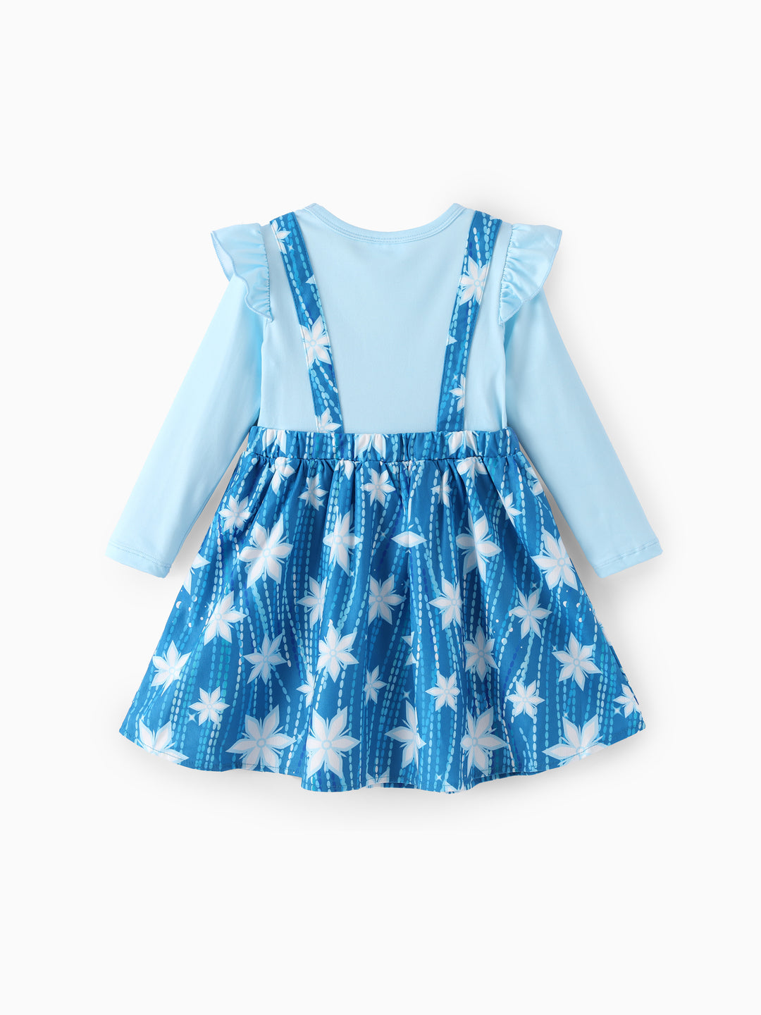 Disney Frozen Polka Dot Suspender Dress Blue