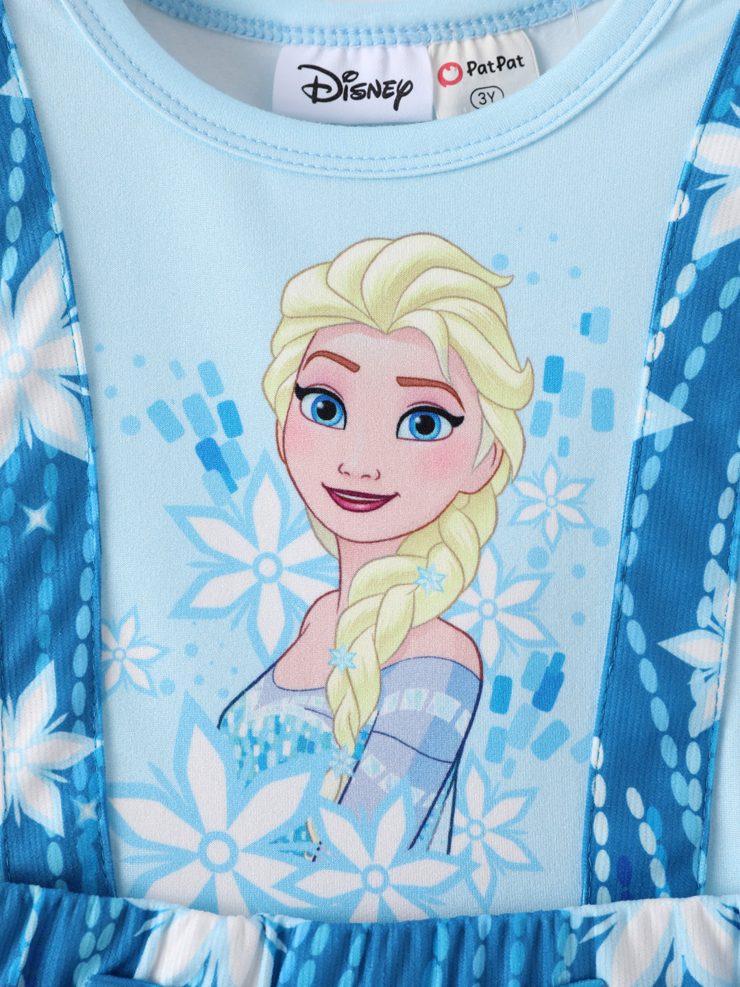 Disney Frozen Polka Dot Suspender Dress Blue