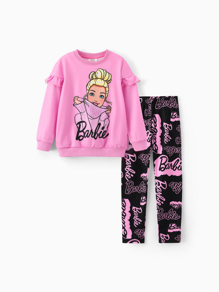 Barbie Black & Pink Top & Pants Set Pink