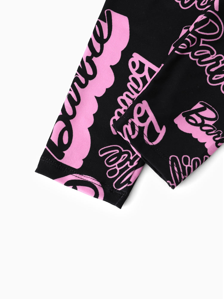 Barbie Black & Pink Top & Pants Set Pink