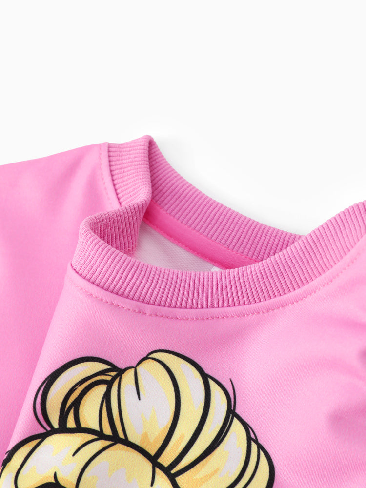 Barbie Black & Pink Top & Pants Set Pink