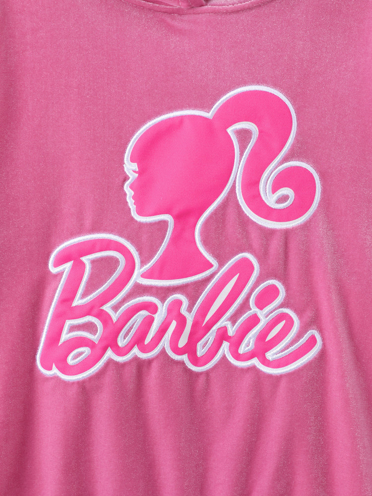 Barbie Dark Pink Sweatshirt & Pants Set Pink