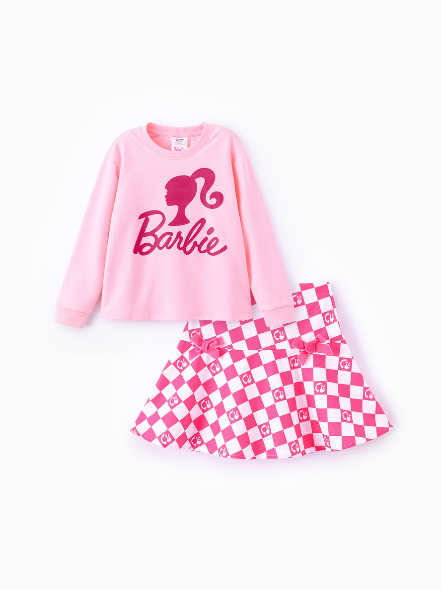 Barbie Pink Top & Skirt Set Pink