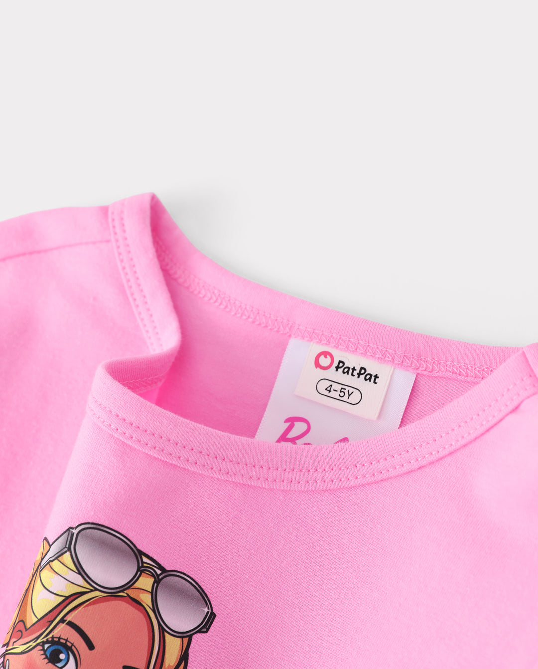 Girl Toddler/Kid Graphic Dress & Floral Leggings Set Pink