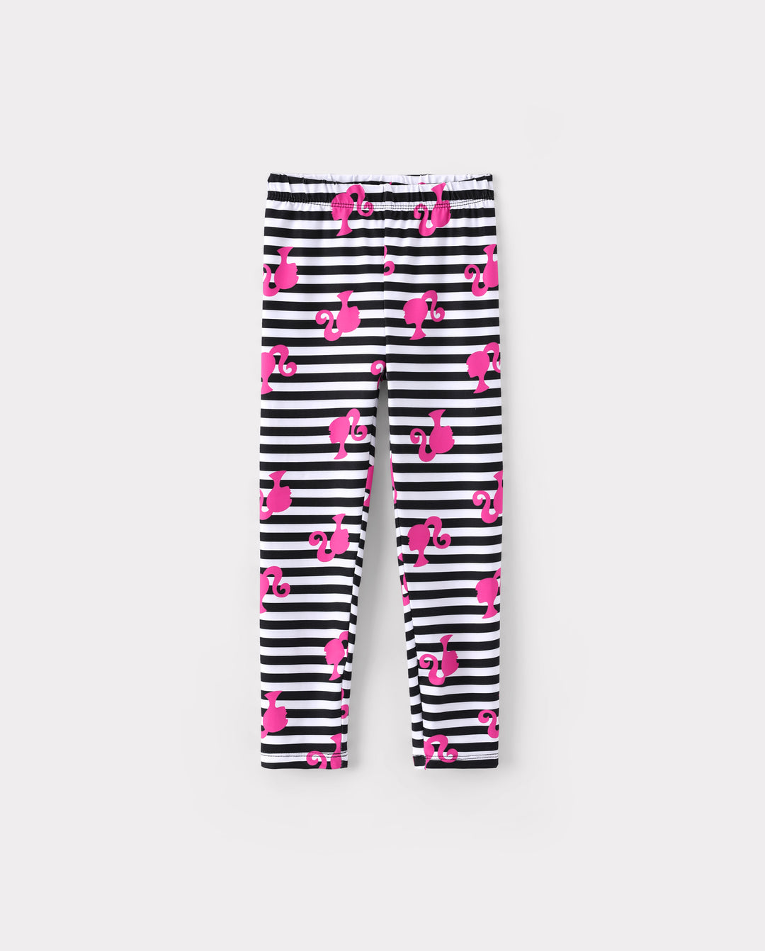 Girl Toddler/Kid Graphic Dress & Floral Leggings Set Black & Pink