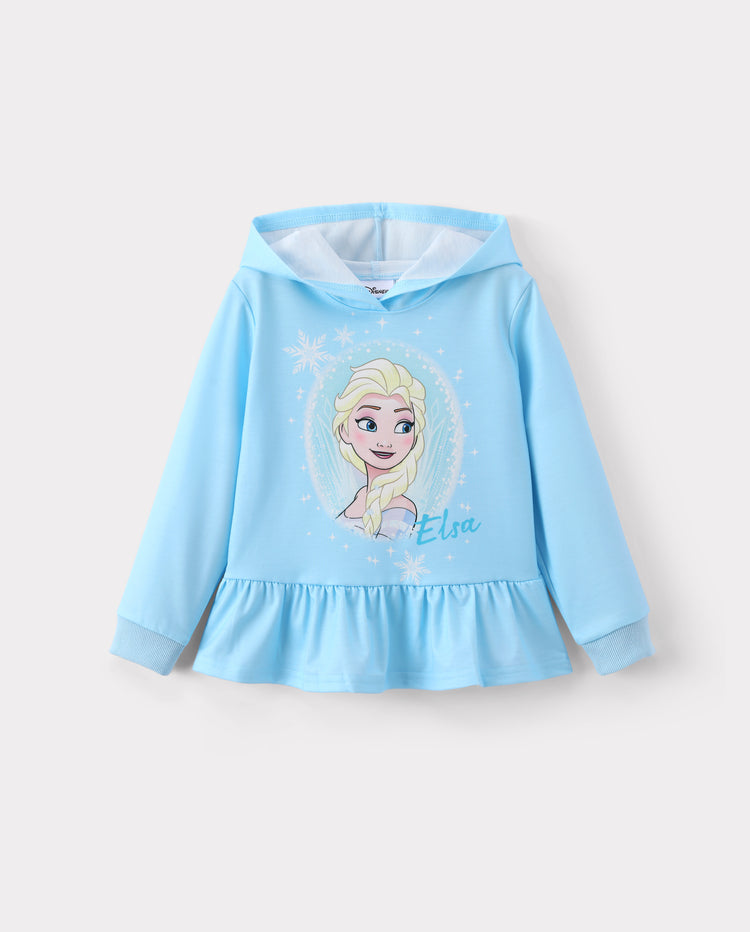 Disney Frozen Girl Toddler/Kid Hooded Sweatshirt Pants Set