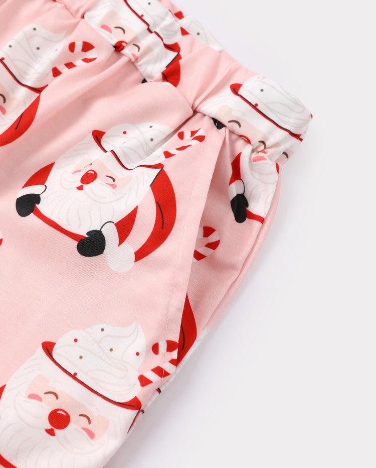 Mug de pyjama familial assorti de Noël avec motif du père Noël, multicolore