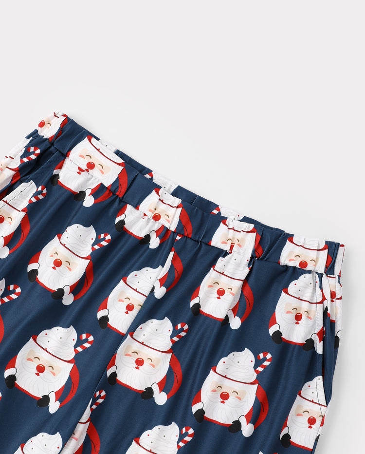 Mug de pyjama familial assorti de Noël avec motif du père Noël, multicolore