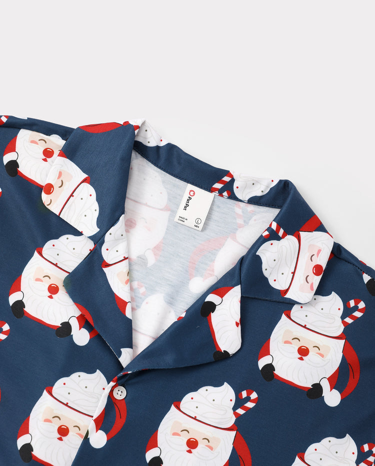 Mug de pyjama familial assorti de Noël avec motif du père Noël, multicolore