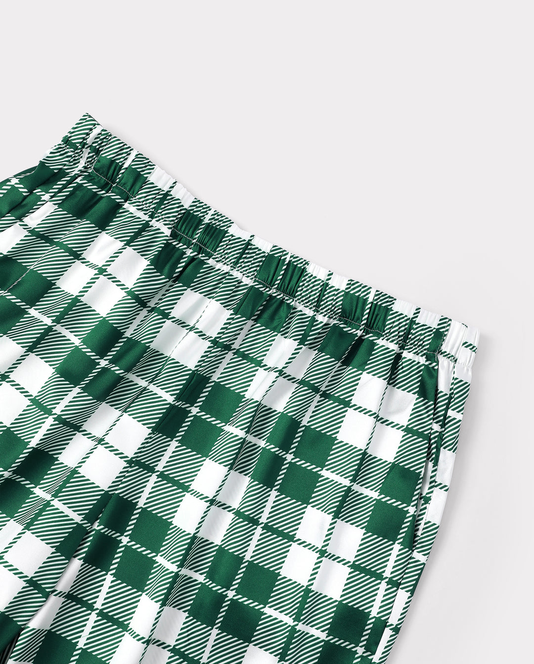 Pyjamas de Noël assortis pour toute la famille, imprimé nœuds et carreaux, satin multicolore