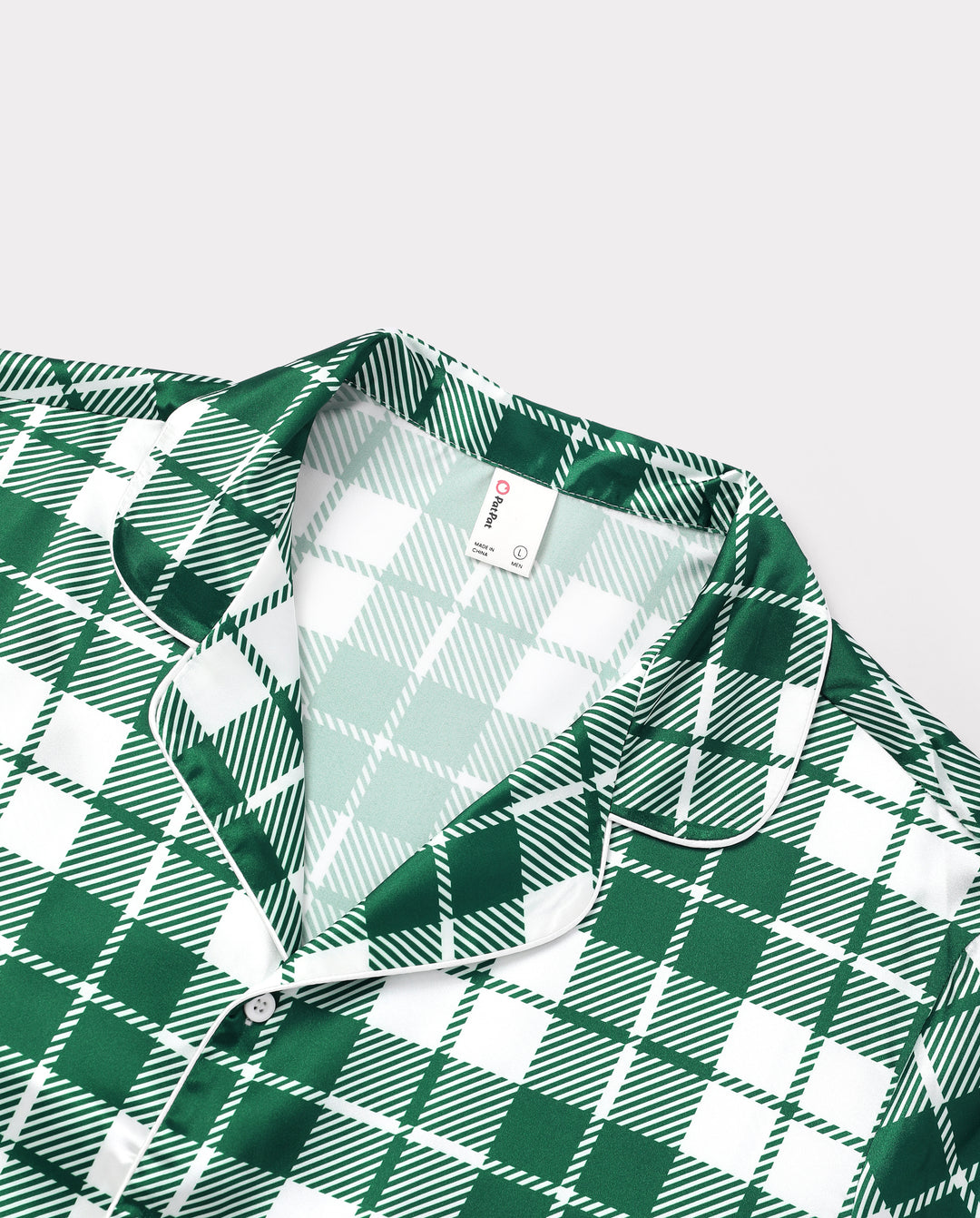 Pyjamas de Noël assortis pour toute la famille, imprimé nœuds et carreaux, satin multicolore