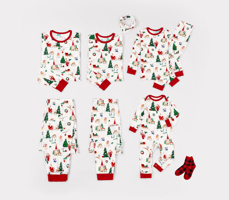 Christmas Tree & Santa Family Matching Pajamas