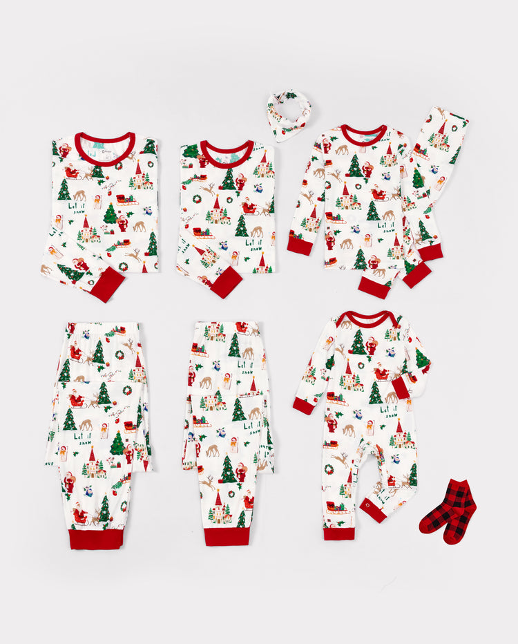 Christmas Tree & Santa Family Matching Pajamas