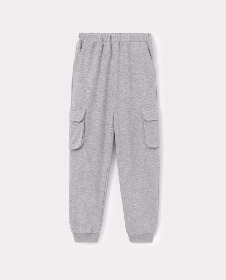 Toddler/Kid Unisex Sweatshirt & Cargo Pants Set Grey
