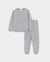 Conjunto unisex de sudadera y pantalón cargo para niños pequeños, gris
