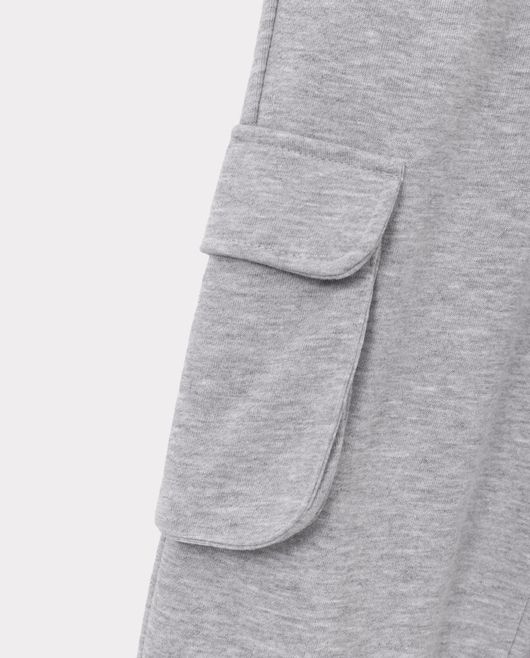 Toddler/Kid Unisex Sweatshirt & Cargo Pants Set Grey