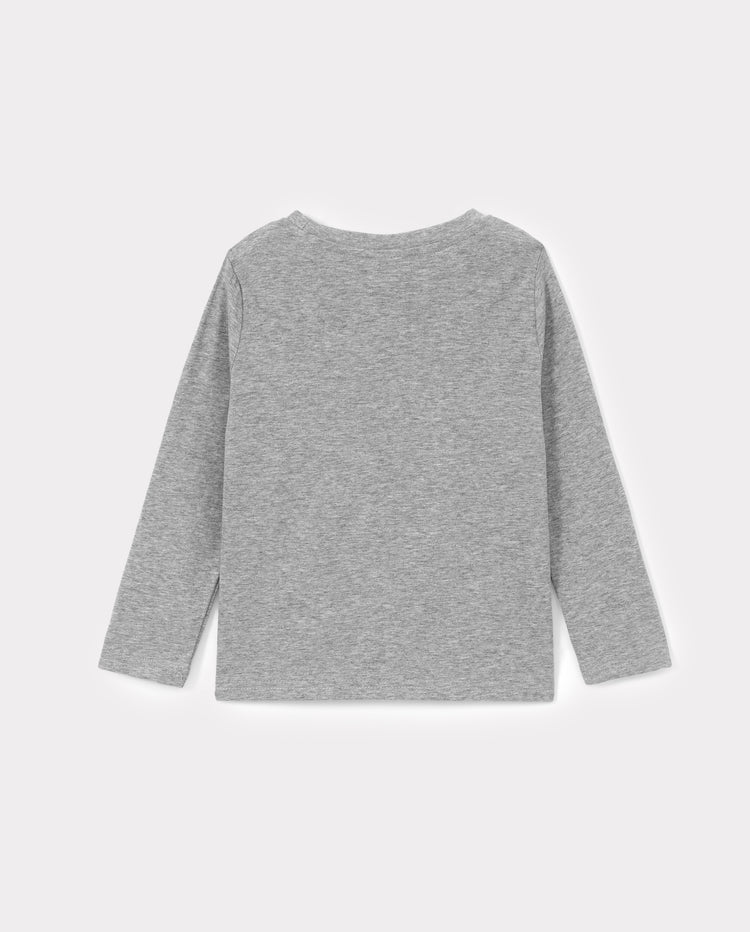 Toddler Unisex Cotton Long Sleeve T Shirt Grey
