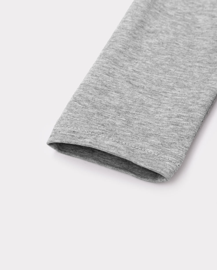 Toddler Unisex Cotton Long Sleeve T Shirt Grey