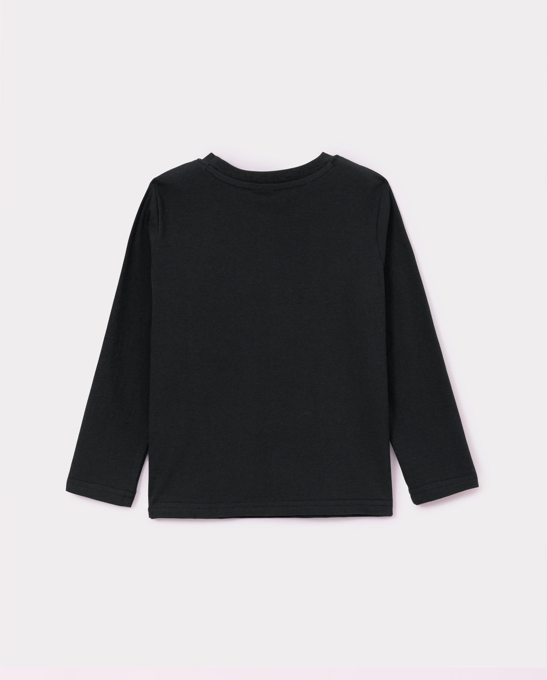 Toddler Unisex Cotton Long Sleeve T Shirt Black