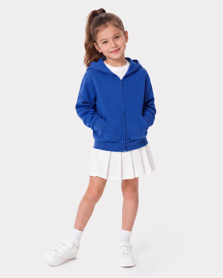 Toddler/Kid Unisex Zip Up Hoodie Jacket Royal Blue
