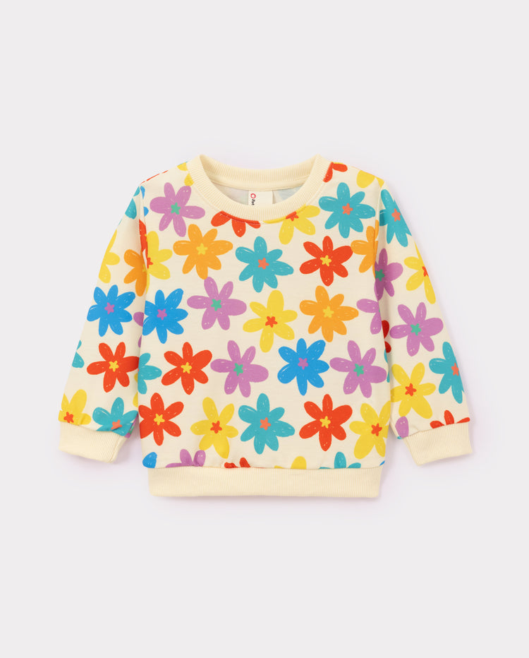 Baby Girl Long Sleeve Top & Pants Set Apricot